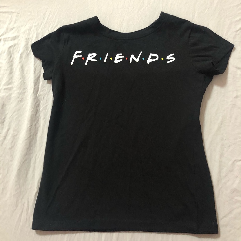 Friends black graphic T shirt